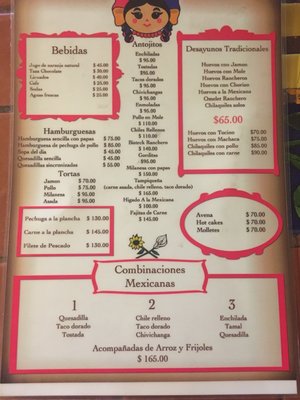 Menu photo 2 Las Marias Nogales, SON
