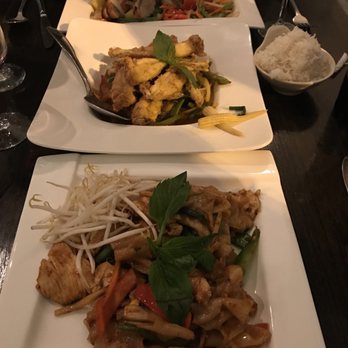 Pimaan Thai Restaurant - (Closest to farthest) drunken noodles with chicken. Frogs legs with chili Basile and duck pineapple. Amazing. - Thai Near Me - Emerson, New Jersey Pimaan Thai Restaurant - (Closest to farthest) drunken noodles with chicken. Frogs legs with chili Basile and duck pineapple. Amazing. - Thai Near Me - Emerson, New Jersey