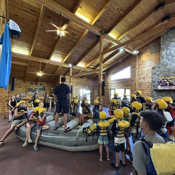 West Virginia Adventures - Our instructor, Nathan, explaining safety instructions for our trip. - Rafting/Kayaking Near Me - Hico, West Virginia West Virginia Adventures - Our instructor, Nathan, explaining safety instructions for our trip. - Rafting/Kayaking Near Me - Hico, West Virginia