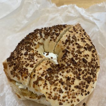 Brookside Bagels - Everything bagel with scallion cream cheese - Bagels Near Me - Simsbury, Connecticut
