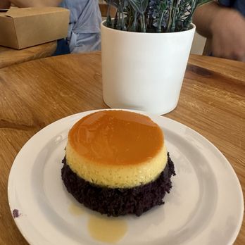 Purple Dough - Ube flan cake - Desserts Near Me - Woodside, New York Purple Dough - Ube flan cake - Desserts Near Me - Woodside, New York