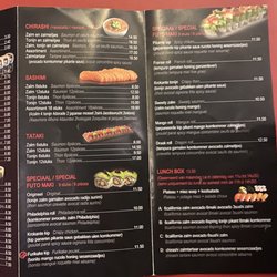 Yume - Menu