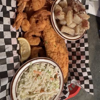 Smitty's Grille - My delicious flounder/fantail shrimp/Cole slaw/ potatoes - Seafood Near Me - Kernersville, North Carolina Smitty's Grille - My delicious flounder/fantail shrimp/Cole slaw/ potatoes - Seafood Near Me - Kernersville, North Carolina