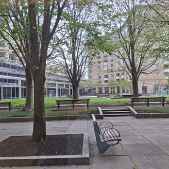 Prudential Center  - Park Like Seating Area - Shopping Centers Near Me - Boston, Massachusetts