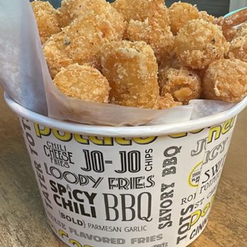 Potato Corner - Giga Garlic parmesian tator tots - Fast Food Near Me - Rancho Cucamonga, California