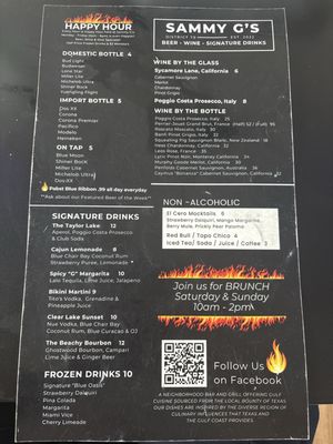 Menu photo 1 Sammy G's District 70 El Lago, TX Menu photo 1 Sammy G's District 70 El Lago, TX