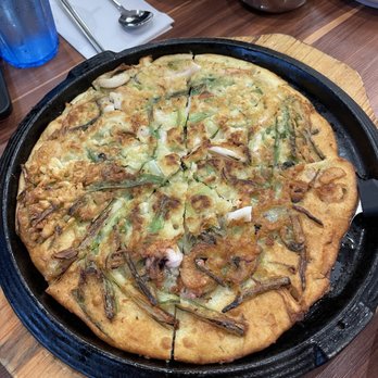 Cho Dang Village - Seafood and green onion pancake - Korean Near Me - Plano, Texas