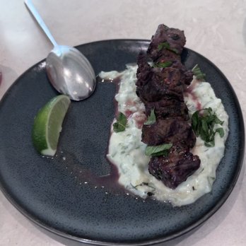 Apolonia - Harissa Spiced Lamb Skewer - Modern European Near Me - Chicago, Illinois