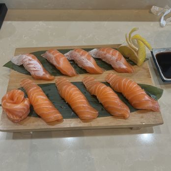 Toro Sushi - Salmon Lover sushi $24 such a good deal comes with Miso soup - Sushi Bars Near Me - Winchester, California