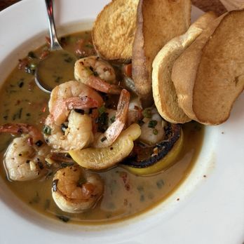 Katie Downs Waterfront Tavern - Prawns Diablo .. sauce was bland and shrimp was tiny not worth it - Pizza Near Me - Tacoma, Washington