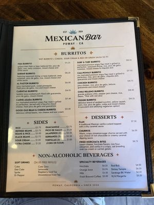 Menu photo 5 MexicanBar Poway, CA Menu photo 5 MexicanBar Poway, CA