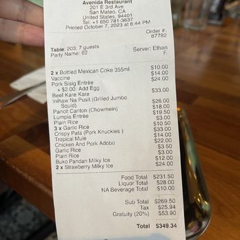 Avenida Restaurant - Filipino Near Me - San Mateo, California Avenida Restaurant - Filipino Near Me - San Mateo, California