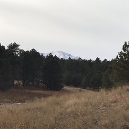 View of Pikes Peak during a bike ride View of Pikes Peak during a bike ride
