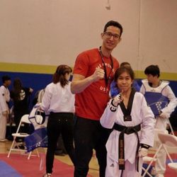 Victory Tae Kwon Do USA - Master Bobby coaching Monique