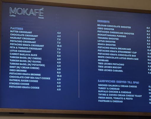 Menu photo 1 Mokafe Fort Lee, NJ