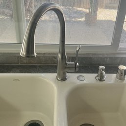 I provided a New Kohler faucet and accessories for Chris to install. Great service for this small job at a reasonable price! I provided a New Kohler faucet and accessories for Chris to install. Great service for this small job at a reasonable price!