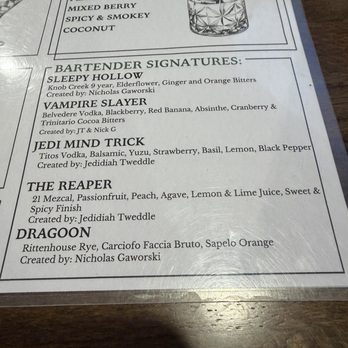 The Iron Rail - Bartender Signatures - Southern Near Me - Bolingbroke, Georgia