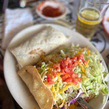 La Pinata - a plate of food and a glass of beer - Mexican Near Me - Phoenix, Arizona La Pinata - a plate of food and a glass of beer - Mexican Near Me - Phoenix, Arizona
