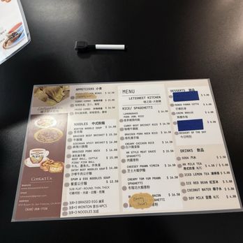 LetsSweet Kitchen - Menu - Noodles Near Me - San Francisco, California