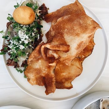 Verbena - Beef tartare (on happy hour) - New American Near Me - Prairie Village, Kansas Verbena - Beef tartare (on happy hour) - New American Near Me - Prairie Village, Kansas