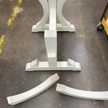 Hall's Repair Services - Badly broken table base - Furniture Repair Near Me Hall's Repair Services - Badly broken table base - Furniture Repair Near Me