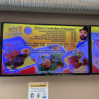 Shawarma King - One small menu board of several - Middle Eastern Near Me - Calgary, Alberta Shawarma King - One small menu board of several - Middle Eastern Near Me - Calgary, Alberta