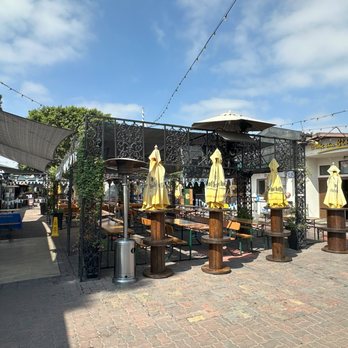 Biergarten at Old World - outdoor beer garden - German Near Me - Huntington Beach, California