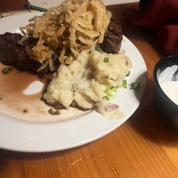 Cattlemens - Ribeye with mashed potatoes - Steakhouses Near Me - Roseville, California