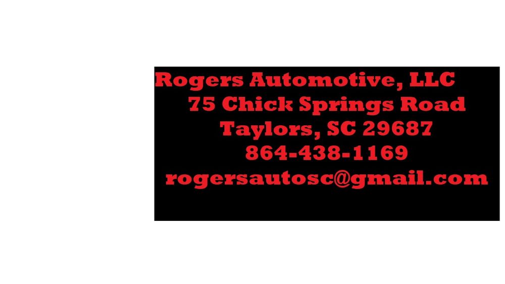 ROGERS AUTOMOTIVE Updated October 2024 75 Chick Springs Rd, Taylors