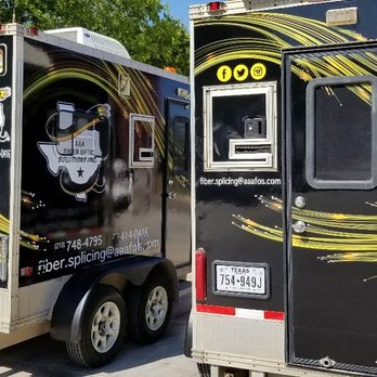 Armadillo Wraps - Trailer wraps designed , printed and installed for AAA Fiber Optic Solutions INC - Signmaking Near Me - San Antonio, Texas Armadillo Wraps - Trailer wraps designed , printed and installed for AAA Fiber Optic Solutions INC - Signmaking Near Me - San Antonio, Texas