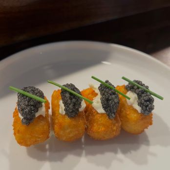 Riel - Caviar tots - New American Near Me - Houston, Texas Riel - Caviar tots - New American Near Me - Houston, Texas