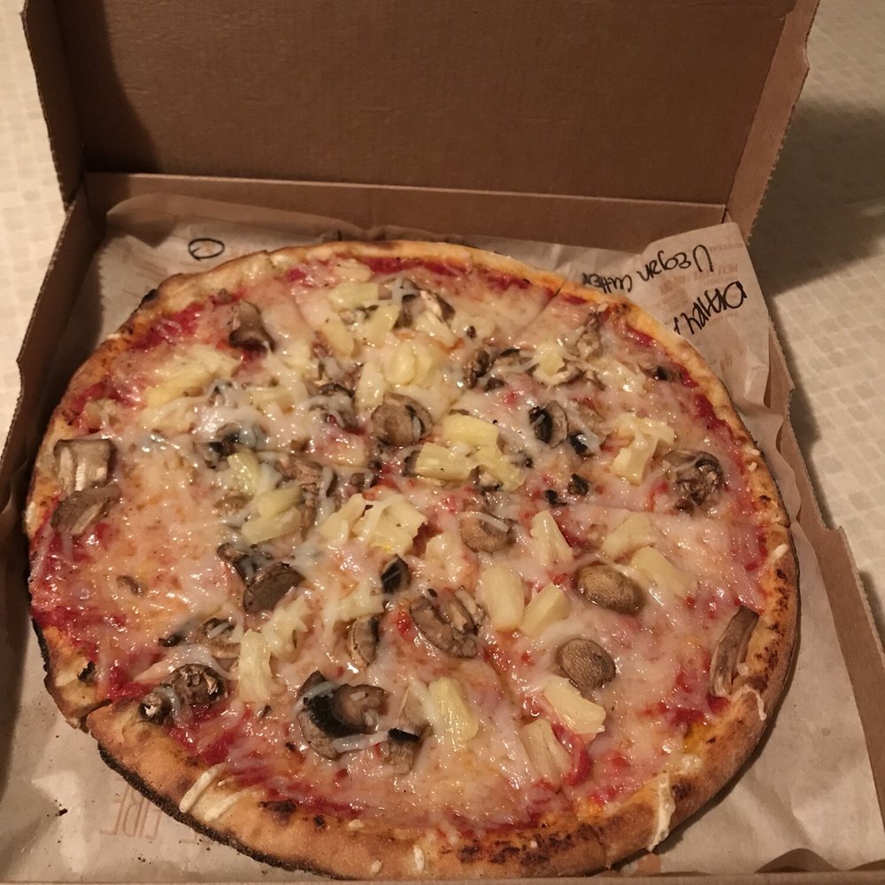 Blaze Pizza - Vegan mushroom and pineapple pizza - Salad Near Me - Tulsa, Oklahoma