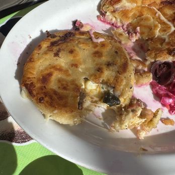 Tune-Up Cafe - Steak pupusa. - New Mexican Cuisine Near Me - Santa Fe, New Mexico