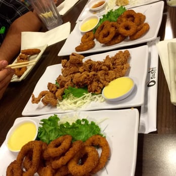 O' Sushi - Appetizers-calamari and garlic chicken nuggets - Sushi Bars Near Me - Newark, California