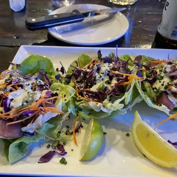 The Dish Room - Tacos on a leaf - New American Near Me - Burlington, Colorado The Dish Room - Tacos on a leaf - New American Near Me - Burlington, Colorado