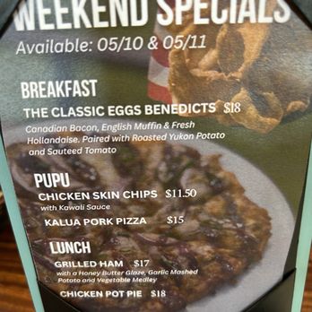 Pearl at Kalauao - Weekend specials 5/10-11/25 - Breakfast & Brunch Near Me - Aiea, Hawaii Pearl at Kalauao - Weekend specials 5/10-11/25 - Breakfast & Brunch Near Me - Aiea, Hawaii