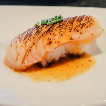Naminohana - Salmon belly special - sauce didn't add anything - Sushi Bars Near Me - Dallas, Texas Naminohana - Salmon belly special - sauce didn't add anything - Sushi Bars Near Me - Dallas, Texas