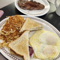 Waffle House - Ribeye and eggs $17.00