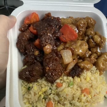 Panda Express - Beef Beijing, Orange Chicken and Fried Rice. - Chinese Near Me - Cullman, Alabama