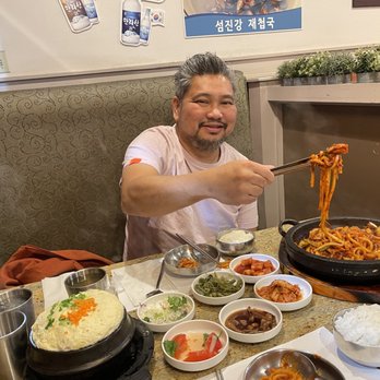 Dine Korean Restaurant - / Spicy Stir-fried Octopus with Udon, / Steamed Egg - Korean Near Me - Buena Park, California Dine Korean Restaurant - / Spicy Stir-fried Octopus with Udon, / Steamed Egg - Korean Near Me - Buena Park, California