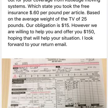 Rutledge Moving Systems - Their response to breaking my $1,600 T.V. Unwilling to own up to their mistakes and make it right. - Movers Near Me
