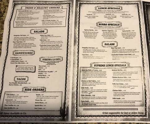 Menu photo 6 Plaza Bonita Phoenix, AZ