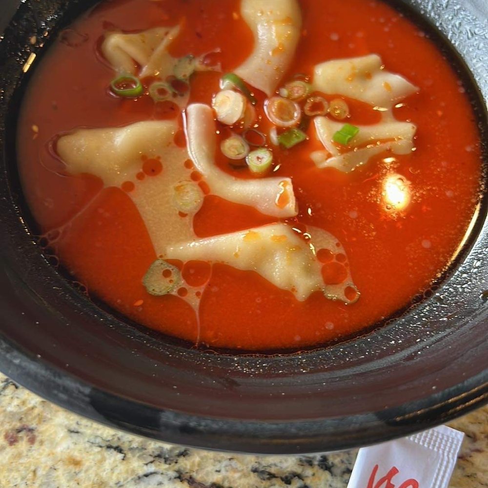 Dating Yummy - Pork wontons in red chili sauce - Chinese Near Me - Aurora, Colorado Dating Yummy - Pork wontons in red chili sauce - Chinese Near Me - Aurora, Colorado