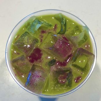 Talitha Coffee - 'Draggin Matcha Latte' organic matcha, dragon fruit, agave w/oat milk - Coffee Roasteries Near Me - San Diego, California Talitha Coffee - 'Draggin Matcha Latte' organic matcha, dragon fruit, agave w/oat milk - Coffee Roasteries Near Me - San Diego, California