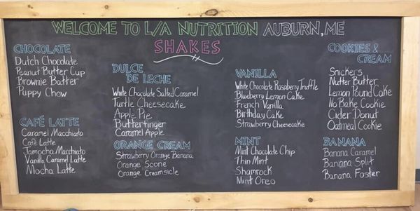 Menu photo 2 L/A Nutrition Auburn, ME Menu photo 2 L/A Nutrition Auburn, ME