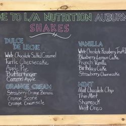 L/A Nutrition - Menu
