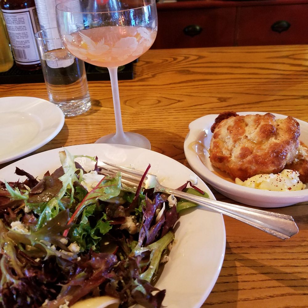 The Gill Tavern - St Germaine Grapefruit Cosmos, house salad, and those biscuits - oh yeh. - New American Near Me - Gill, Massachusetts The Gill Tavern - St Germaine Grapefruit Cosmos, house salad, and those biscuits - oh yeh. - New American Near Me - Gill, Massachusetts