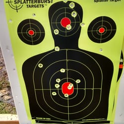 Titusville Rifle & Pistol Club - Pistol range. Don't think this intruder would be getting up!