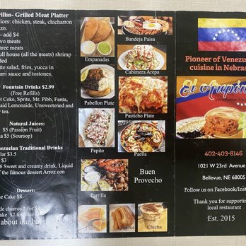 El Arepon Venezuelan - Menu with photos - Venezuelan Near Me - Bellevue, Nebraska