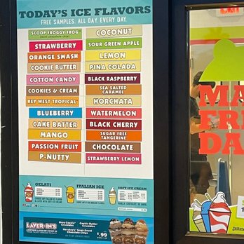 Jeremiah's Italian Ice - Today's flavors - Desserts Near Me - Boca Raton, Florida